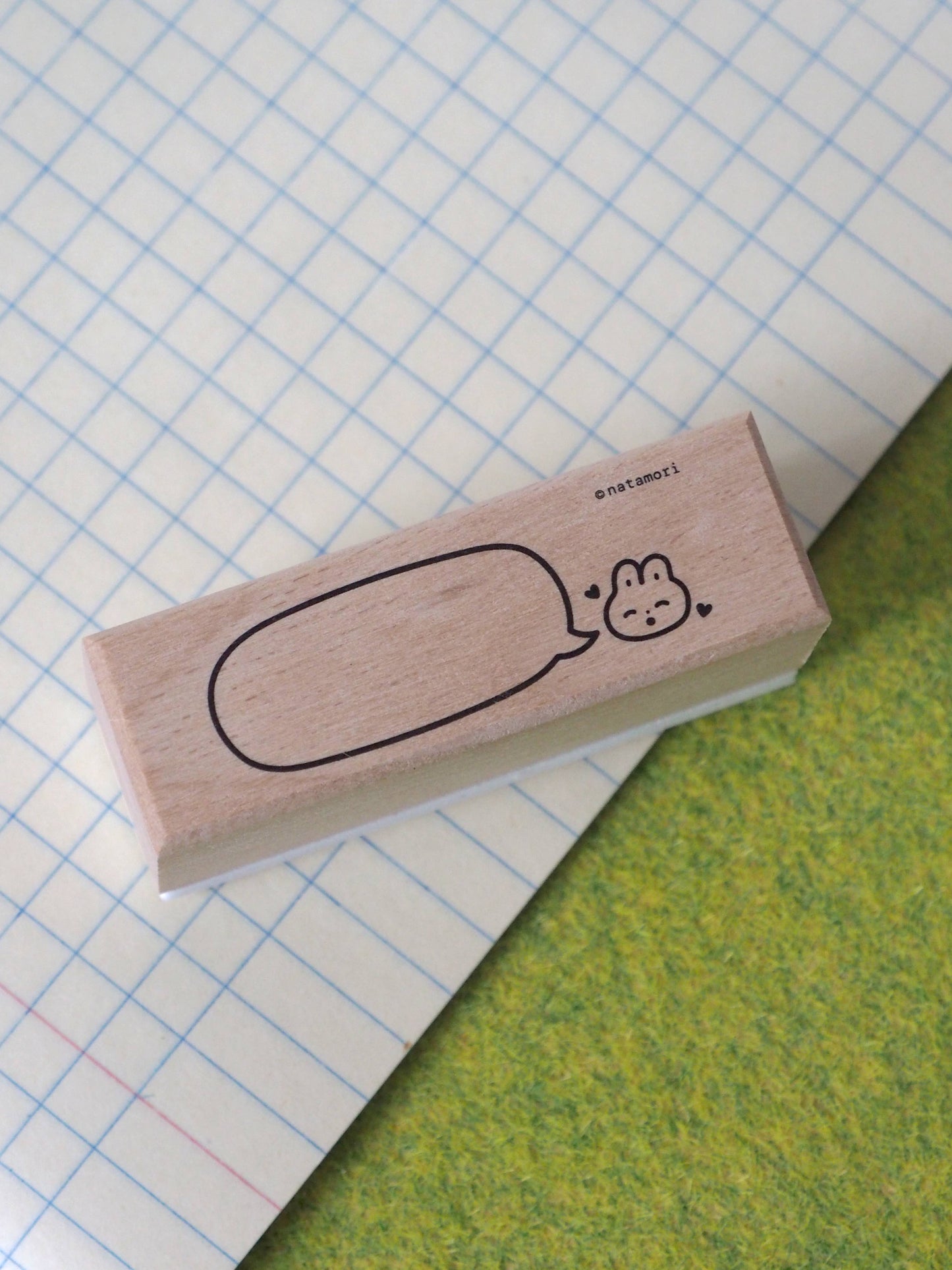 Natamori- Bunny bubble notes • stamp