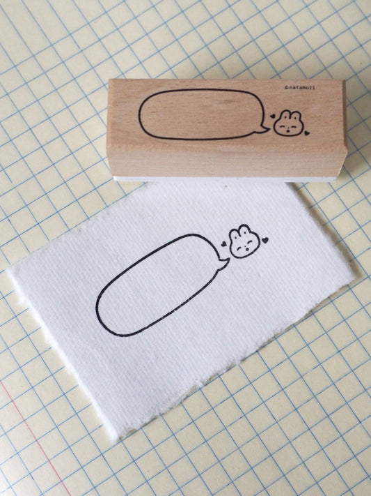 Natamori- Bunny bubble notes • stamp