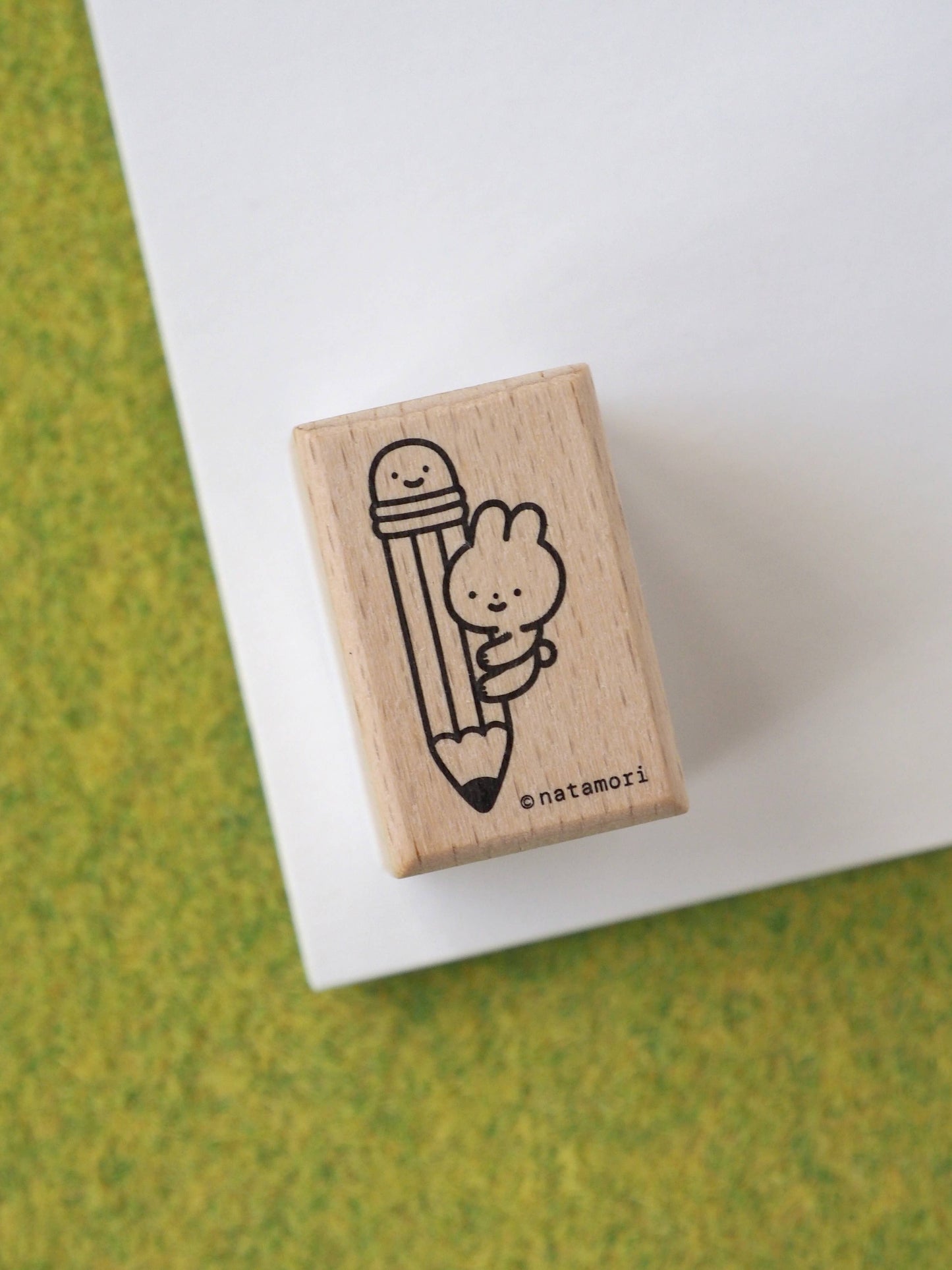Natamori- Bunny pencil • stamp