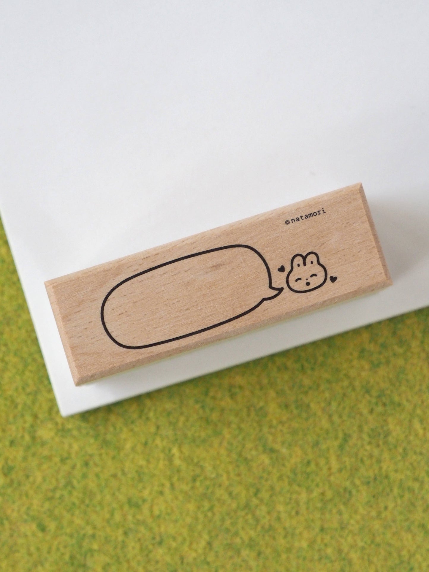 Natamori- Bunny bubble notes • stamp