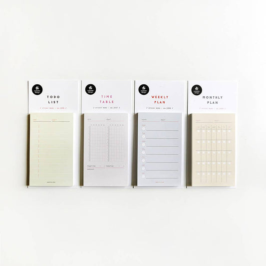 Suatelier design- Monthly Plan - sticky notes