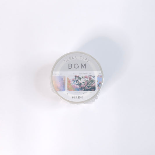 BGM Washi Clear tape film* white - 30mm