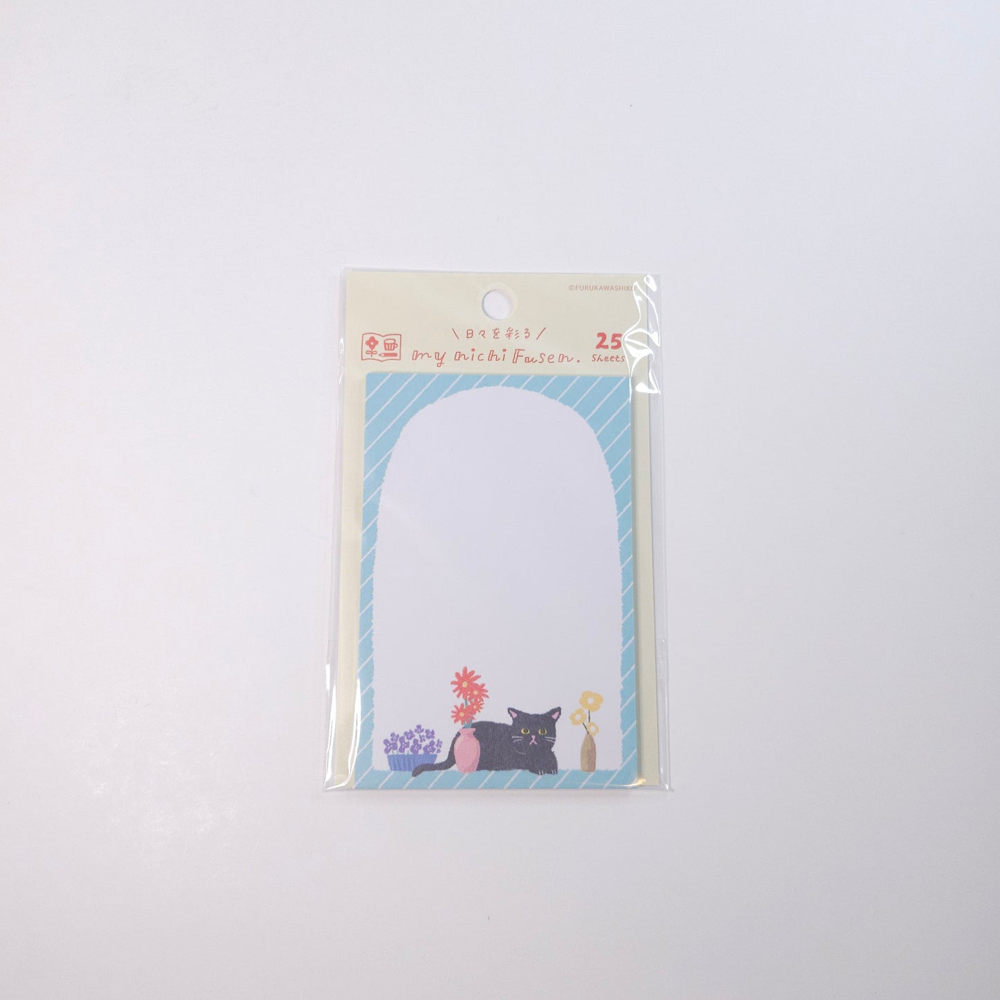 Furukawashiko Sticky Notes - Flower and Cat
