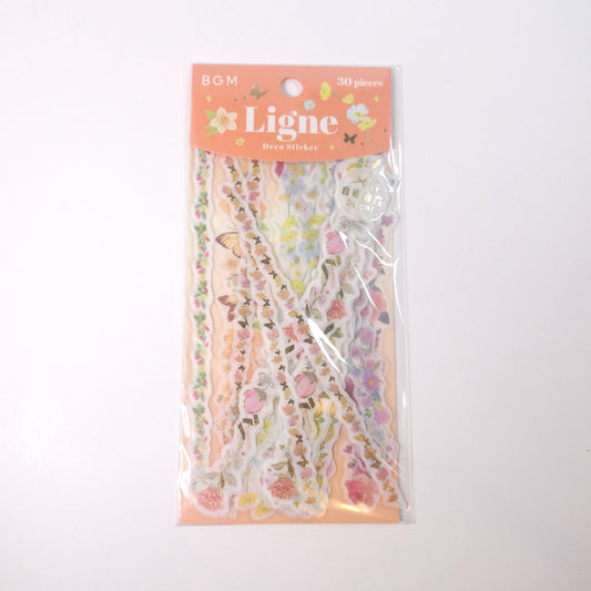 BGM Planner Stickers Flake Seal Ligne* Flower Scent