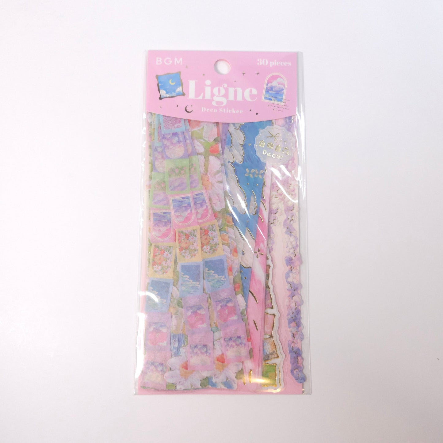 BGM Planner Stickers Flake Seal Ligne* Oil Painting