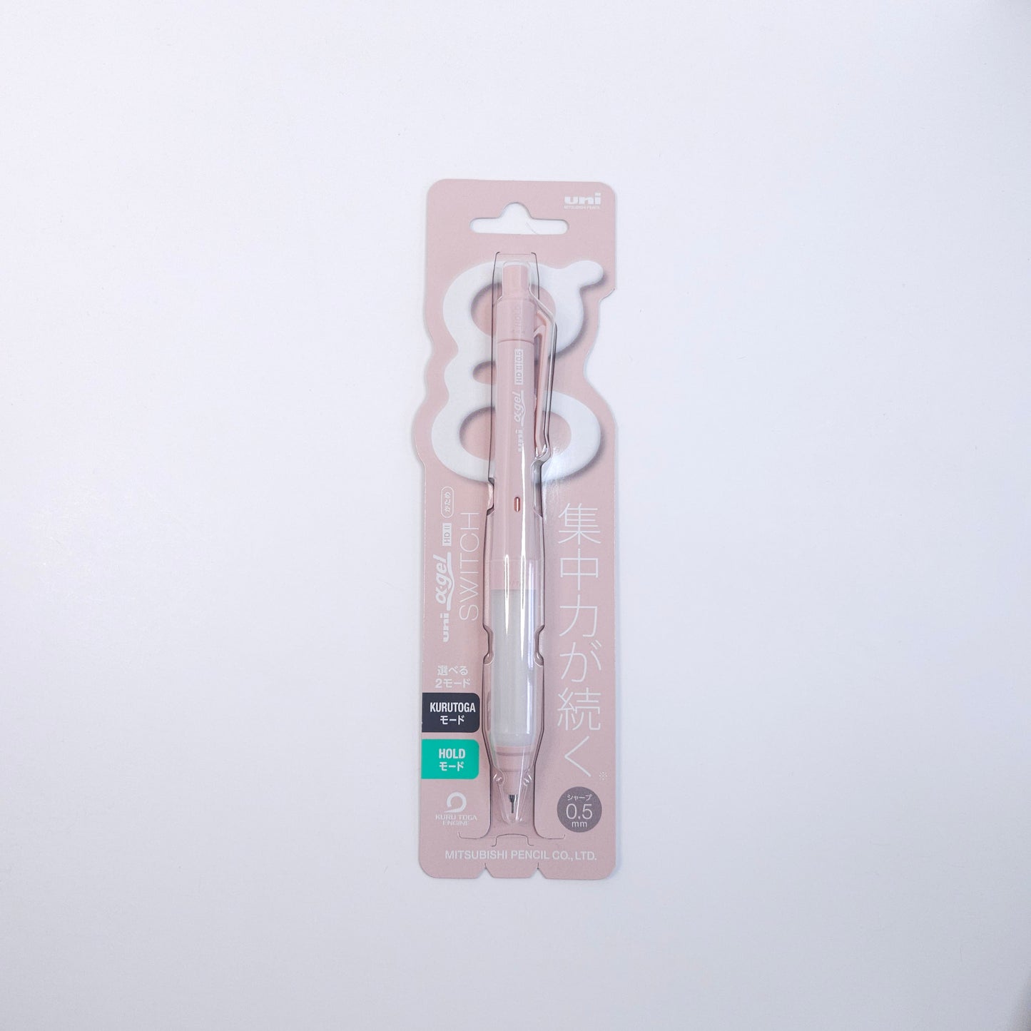 Mitsubishi Pencil Mechanical Pencil Alpha-Gel Switch 0.5mm (Cotton pink)