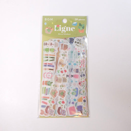 BGM Planner Stickers Flake Seal Ligne* House Colors