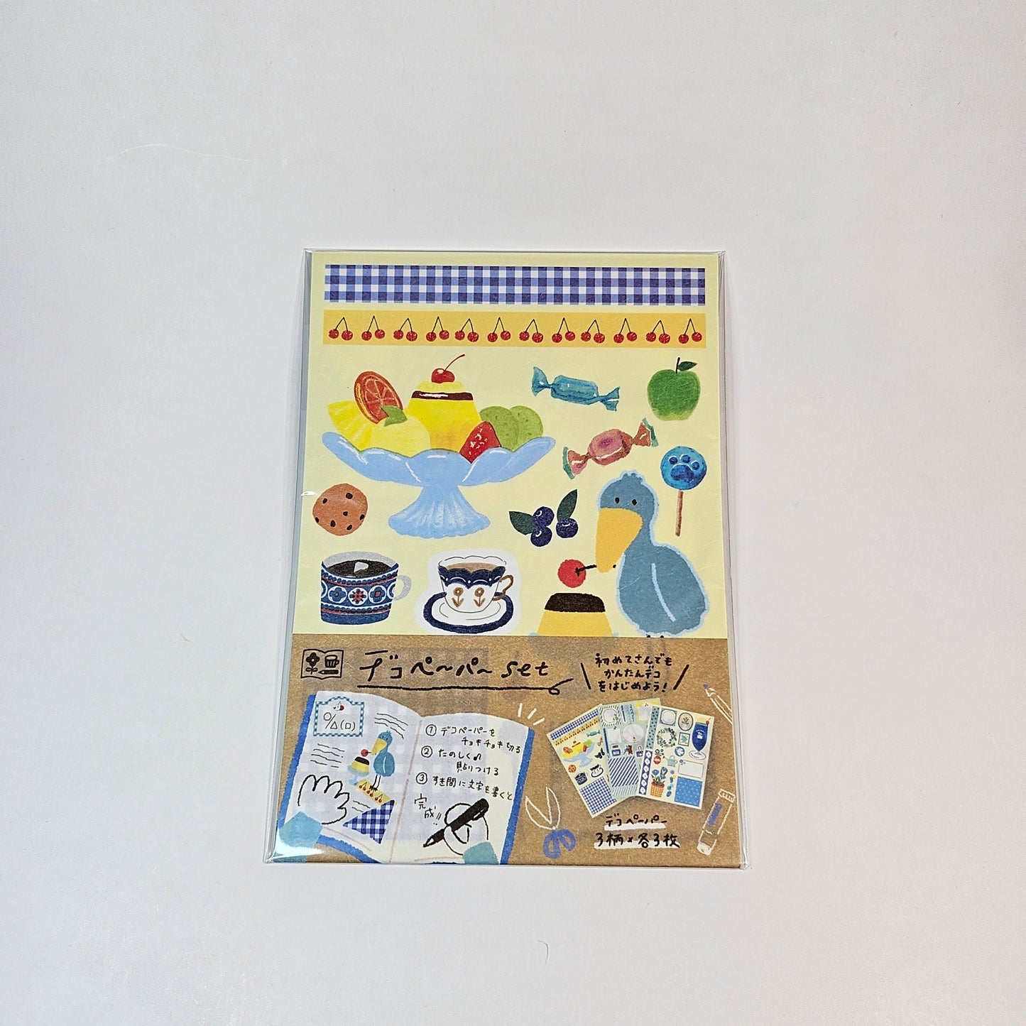 Decorative Paper - Desserts+ Blue Shoebill