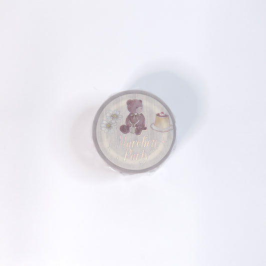 BGM Washi Tape, Merry Fairy Tale Party *Milk Tea