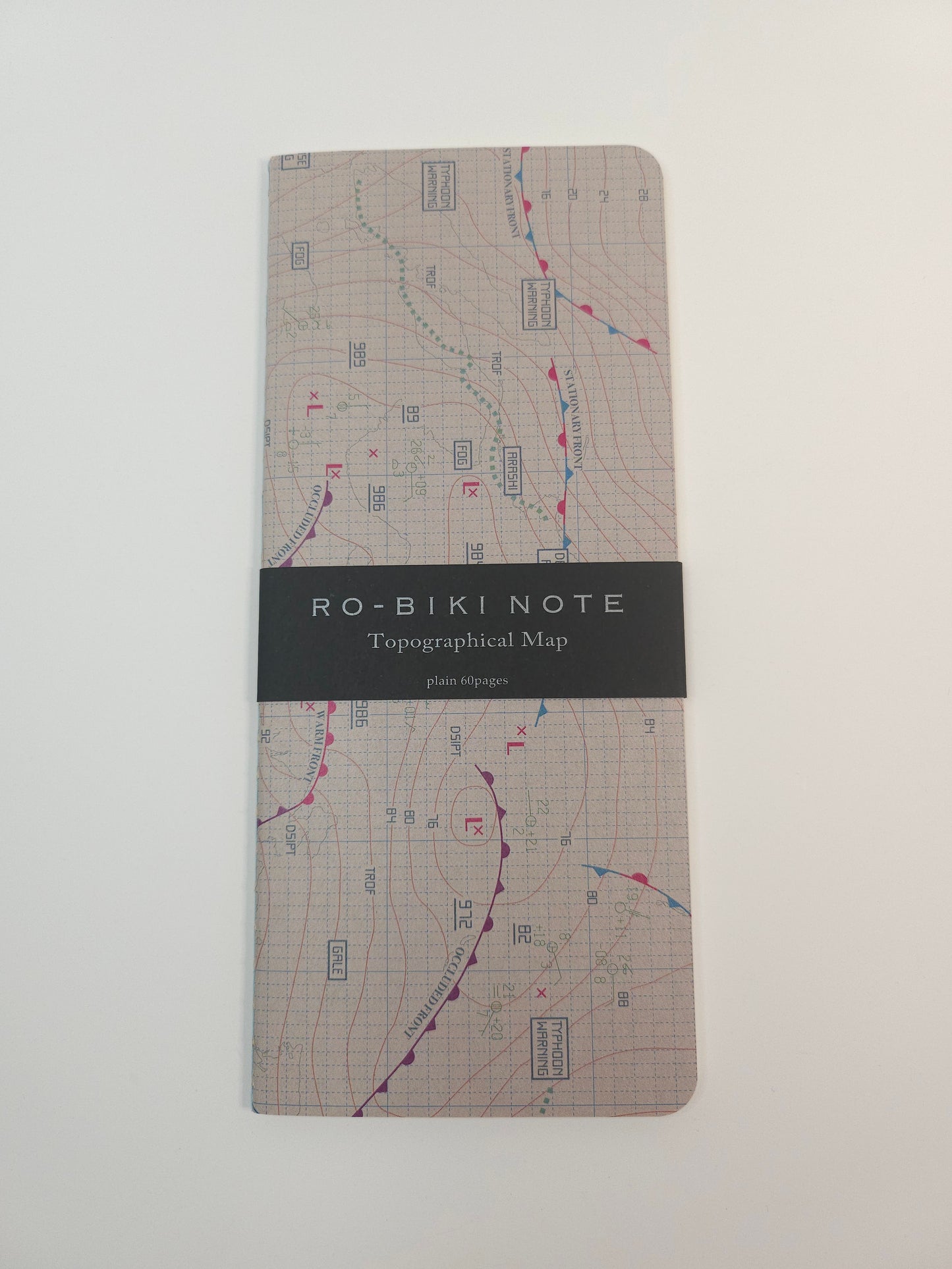 Yamamoto Ro-Biki Note- Plain Weather Map Series