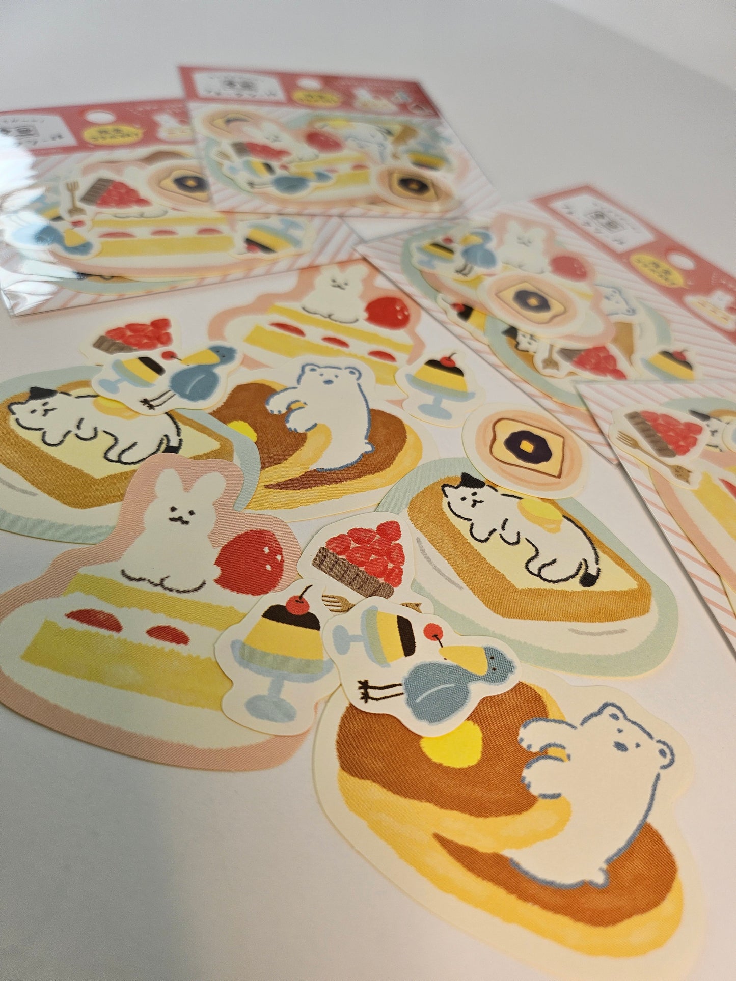 Furukawa Shiko Flake sticker Bears,Breakfast and Shoebill (Limited Collab)