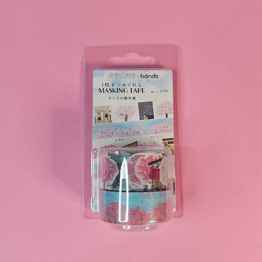 Bande Decoration Masking Roll Sticker (Sakura Walking Path)