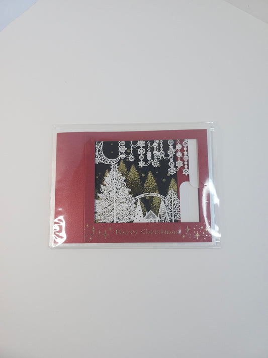 Christmas diorama red card