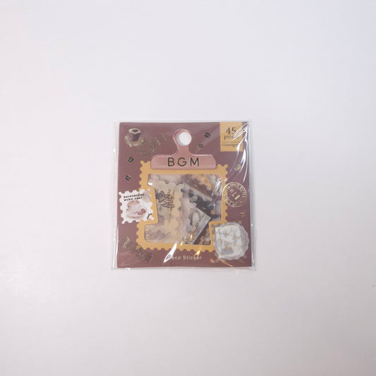 Planner Stickers Foil stamped flake sticker Post Office Coffee