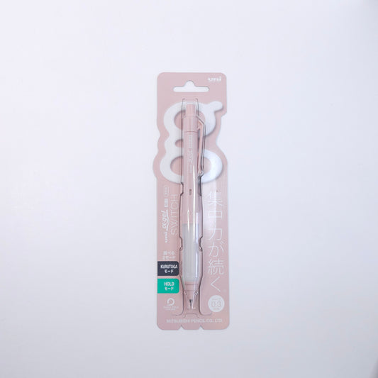 Mitsubishi Pencil Mechanical Pencil Alpha-Gel Switch 0.3mm (Cotton pink)