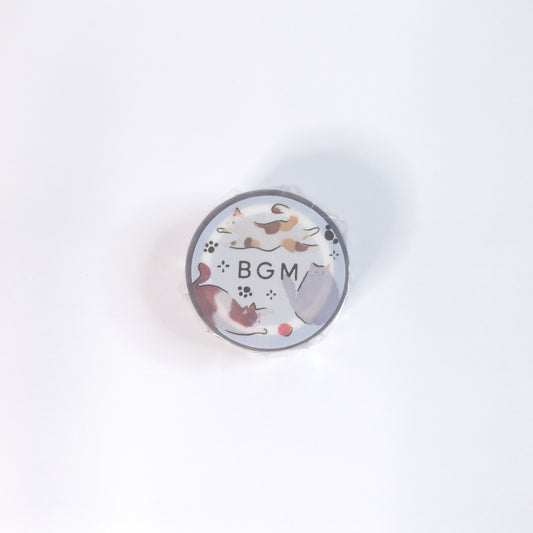 BGM LIFE Washi Clear tape Cat play