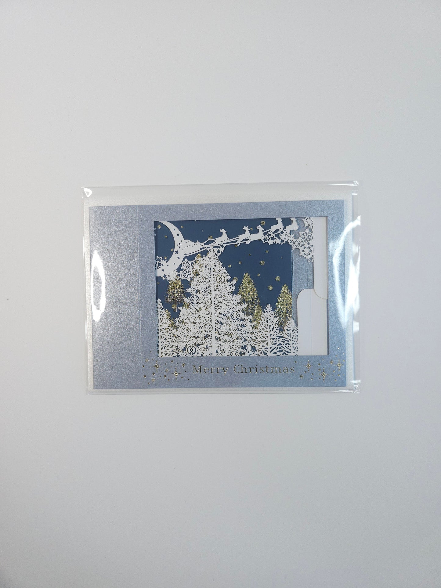 Christmas diorama white card