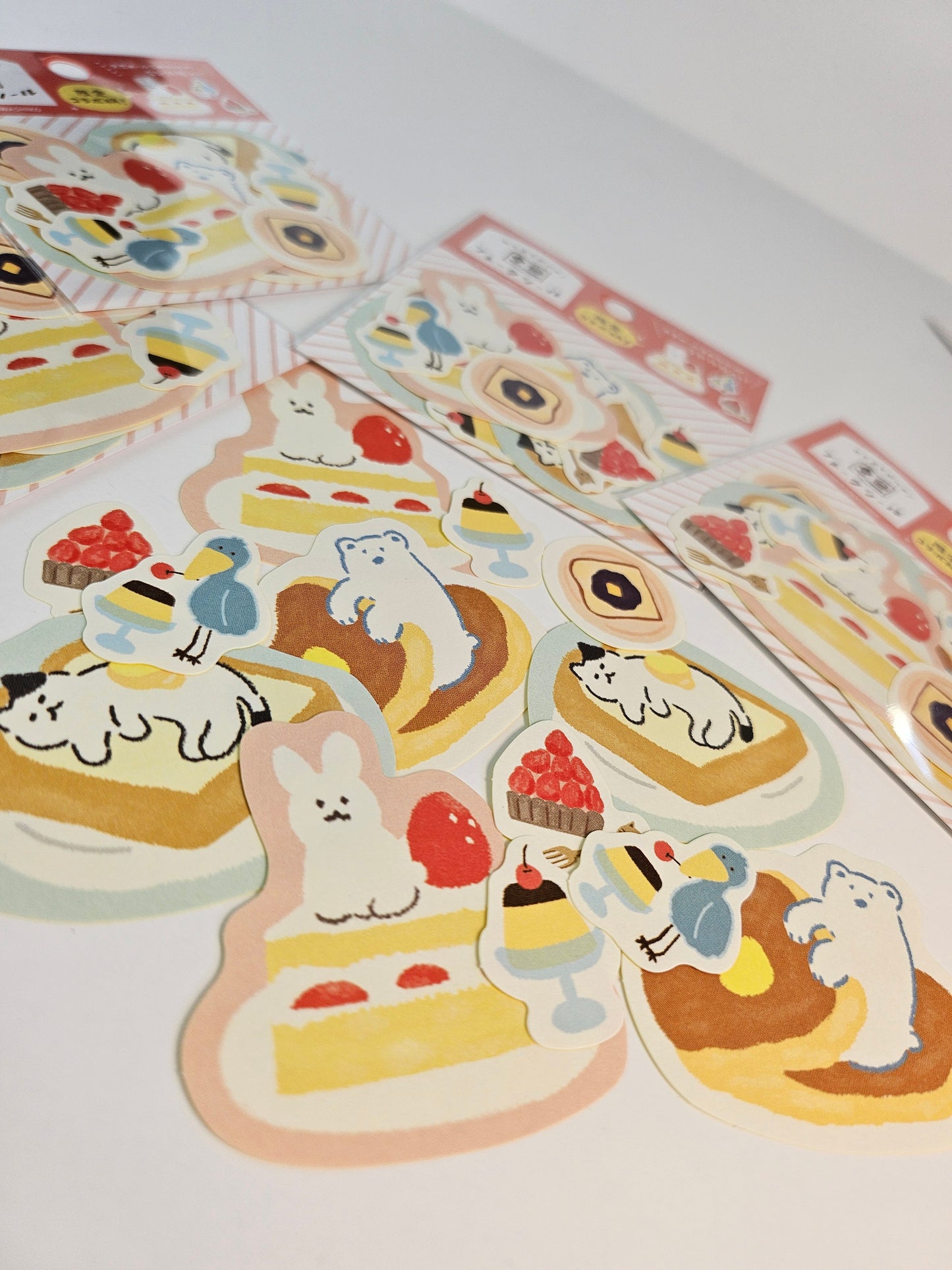 Furukawa Shiko Flake sticker Bears,Breakfast and Shoebill (Limited Collab)