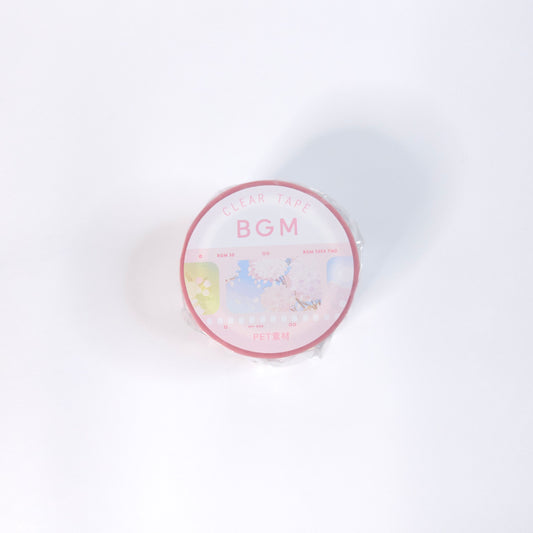 BGM Washi Clear tape film* cherry color - 30mm