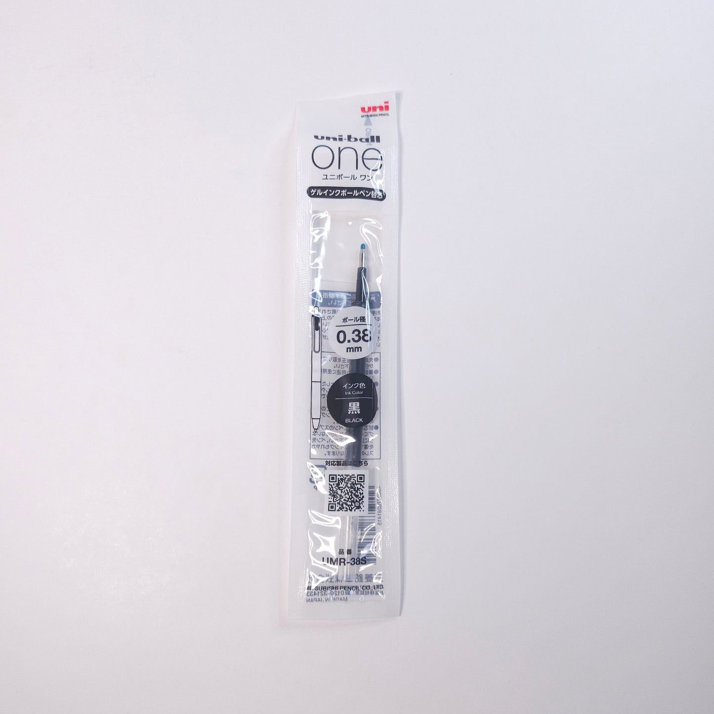 Mitsubishi Pencil Gel Pen ONE P Refill Black 0.38