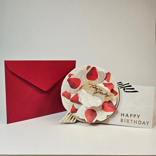 Shortcake Pop-up Greeting Card