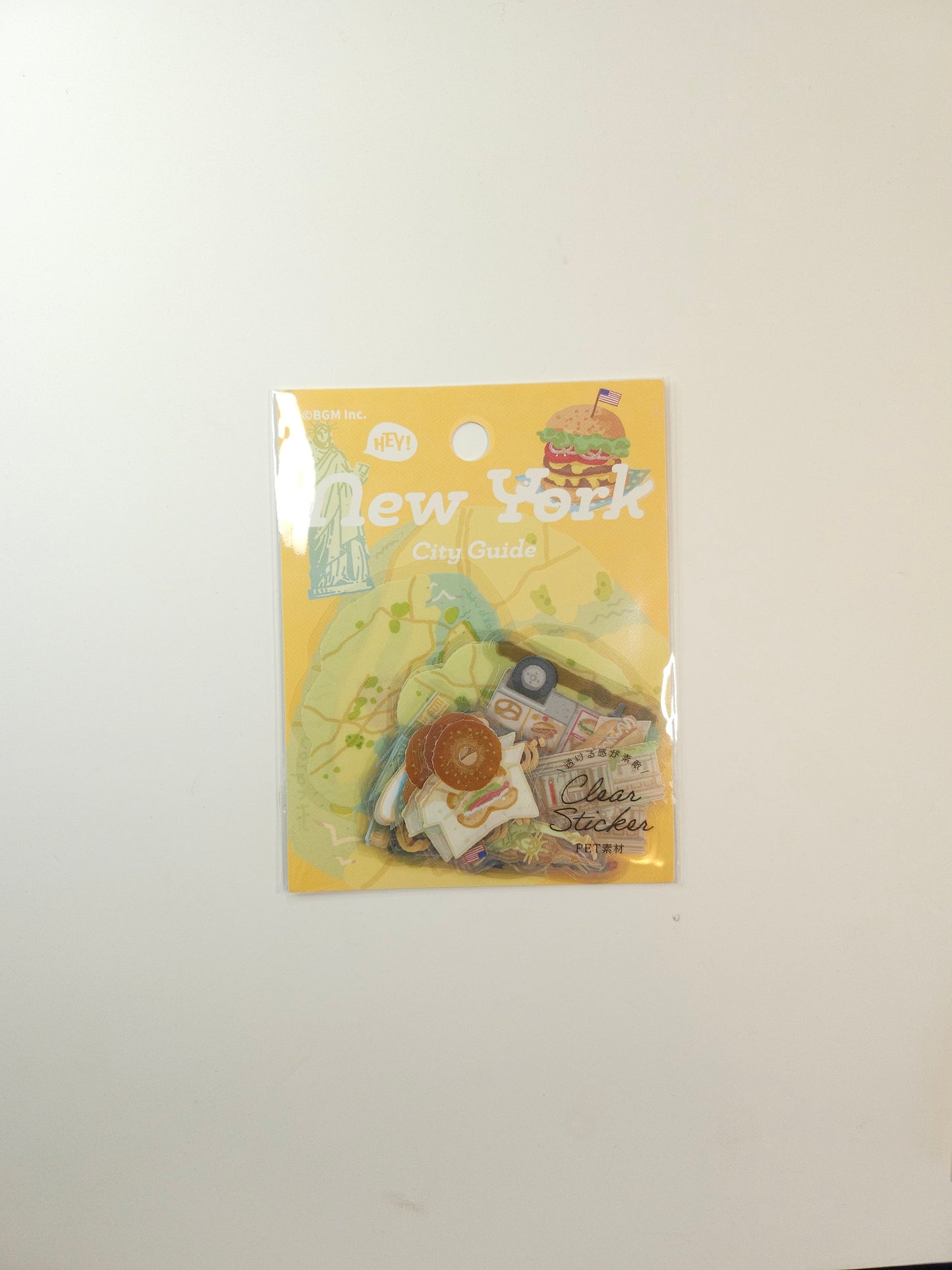 BGM Flake Stickers - Clear - City Walk - New york