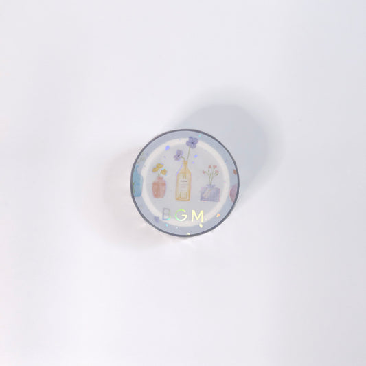 BGM LIFE Washi Clear tape single-flower vase