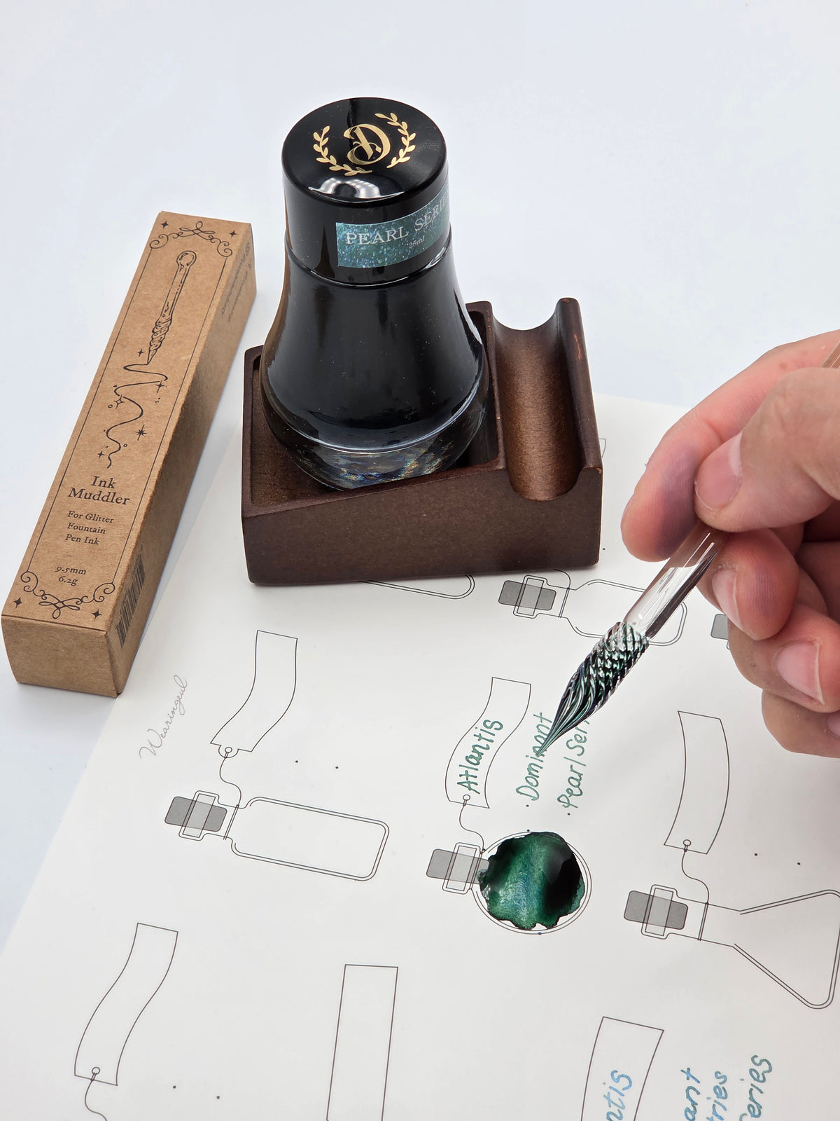 Dominant Industry Ink Muddler (Glass)