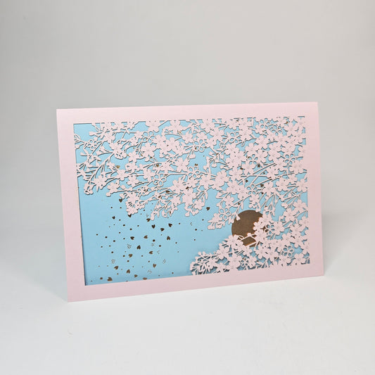 EASE Greeting Card (Cherry Blossom at Night)