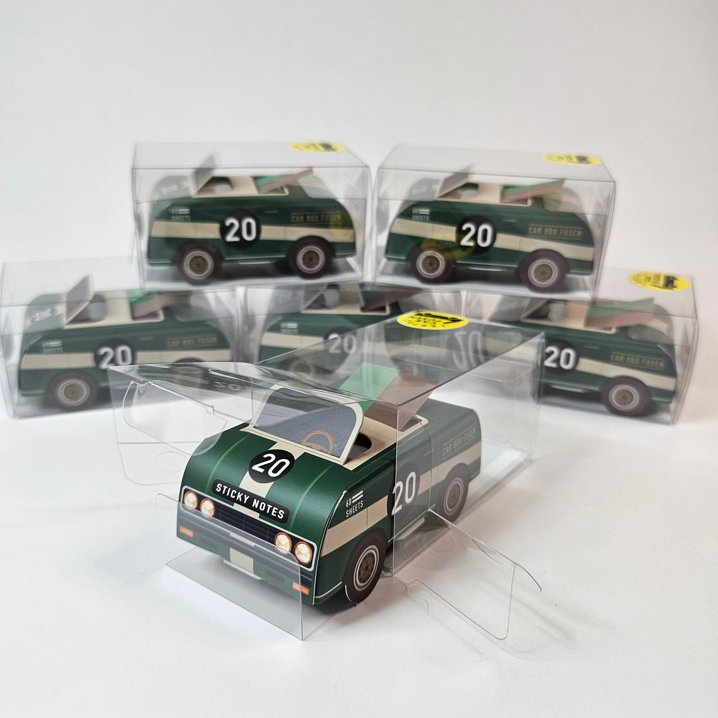 Green Sport Car Sticky Notes