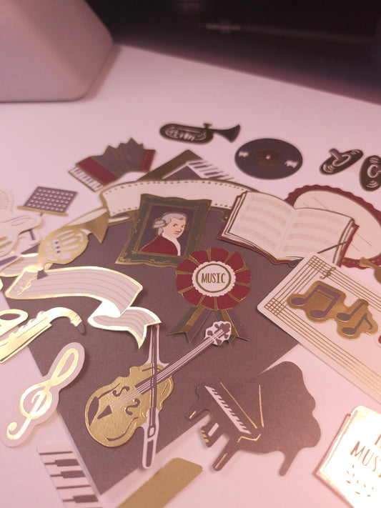 Flaky Sticker Decorations (Music)