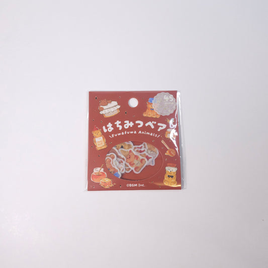 BGM Flake Sticker Fluffy Animals *Honey Bear