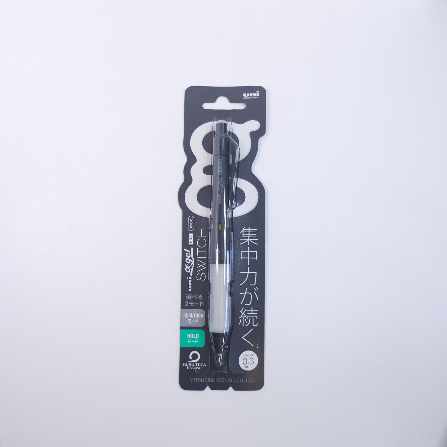 Mitsubishi Pencil Mechanical Pencil Alpha-Gel Switch 0.3mm (Black)