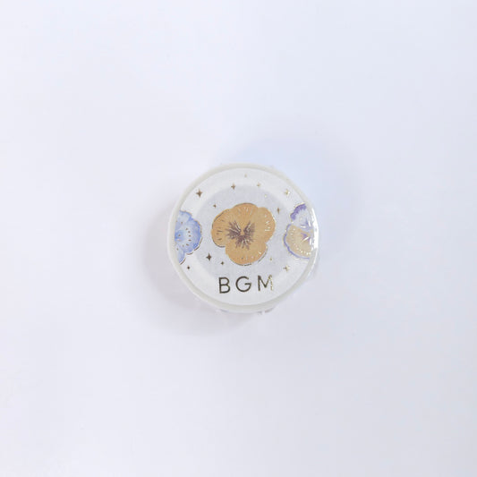 BGM Washi Tape, Pansy bookmark