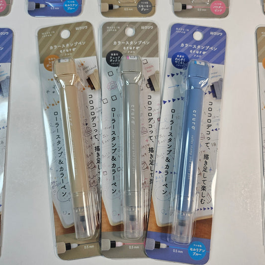 KUTSUWA Roller Stamp & Color pen