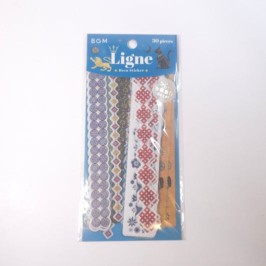BGM Planner Stickers Flake Seal Linge* World Patterns