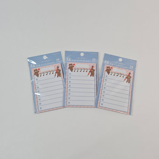 Sticky Notes Todo List - Bear