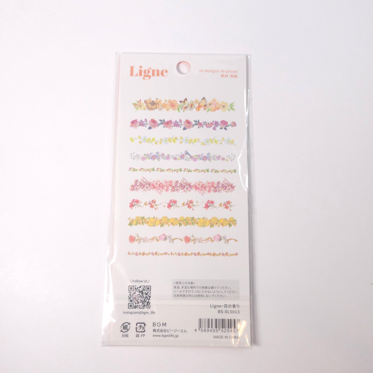 BGM Planner Stickers Flake Seal Ligne* Flower Scent