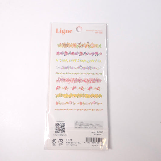 BGM Planner Stickers Flake Seal Ligne* Flower Scent