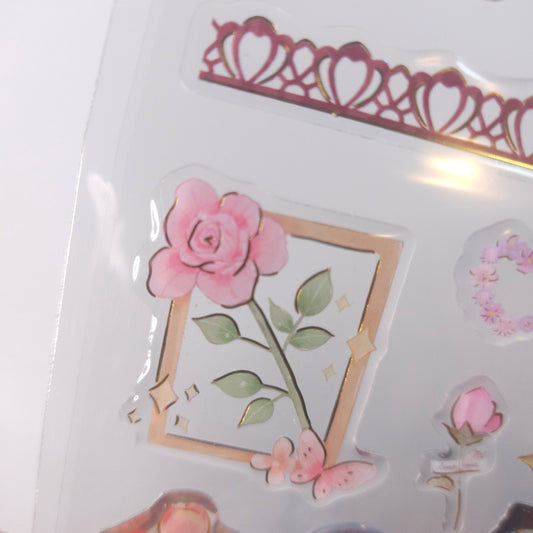 BGM Planner Stickers Sparkle Crystal Seal Garden