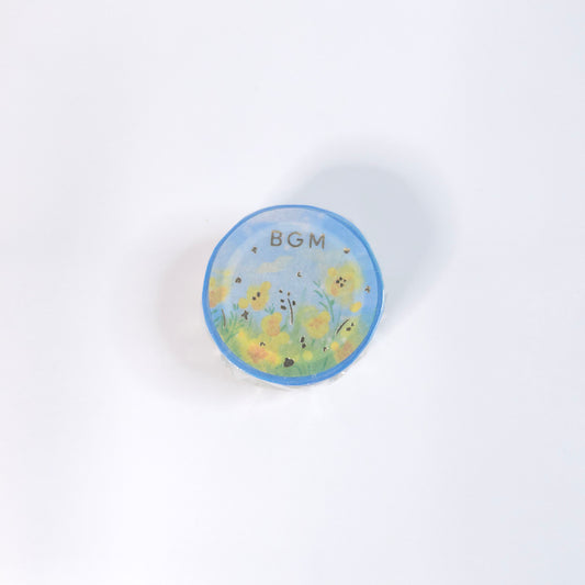 BGM LIFE Washi Tape Yellow flower field