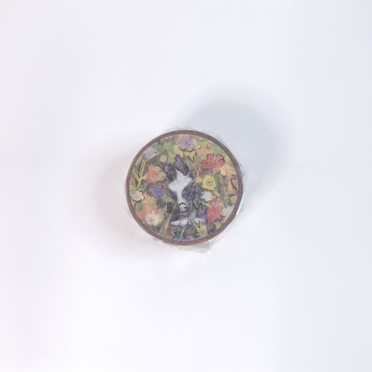 BGM Washi Tape Flowers and Cats *Hachiware Cat