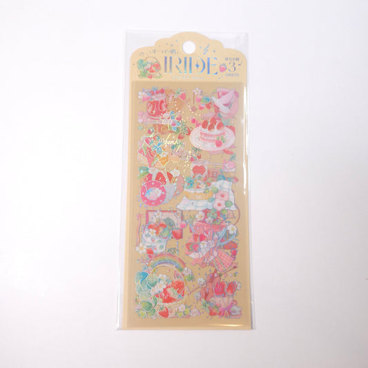 BGM "Oshikatsu Item" Planner Stickers Clear Seal IRIDE* Strawberry