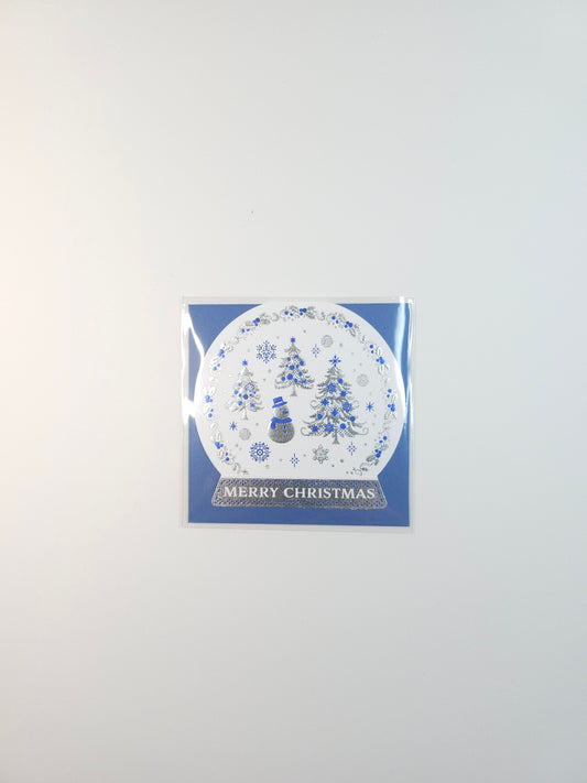Christmas globe mini card