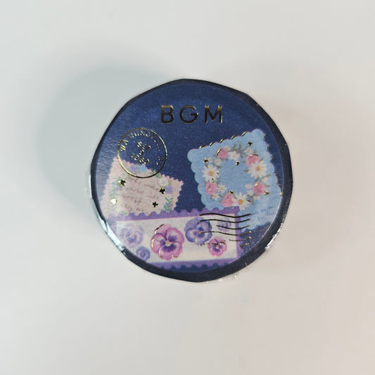 BGM Washi Tape (Blue plant)