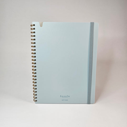 KOKUYO Notebook Grid Sooofa Soft Ring (Light Blue)