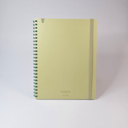 KOKUYO Notebook Grid Sooofa Soft Ring (Yellow)