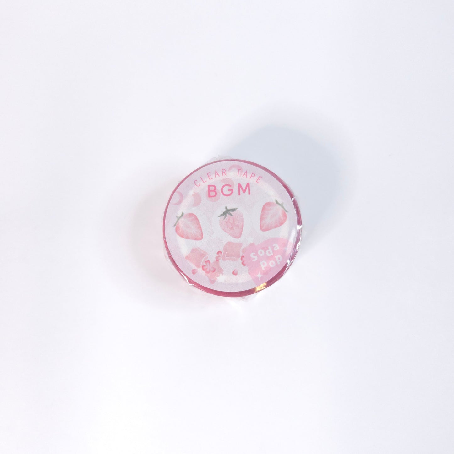 BGM Washi Clear Tape Cider*Strawberry