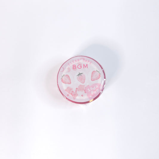 BGM Washi Clear Tape Cider*Strawberry