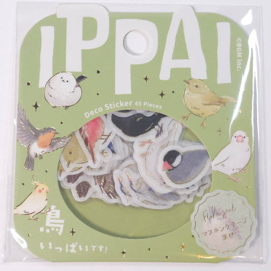 BGM Planner Stickers Flake Seals - full of birds!